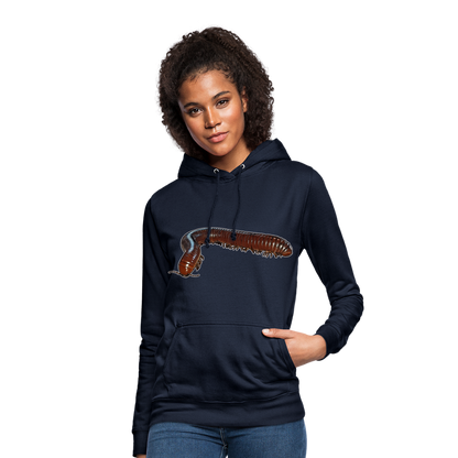 Frauen Freizeit-Hoodie Ophistreptus guineensis - Navy