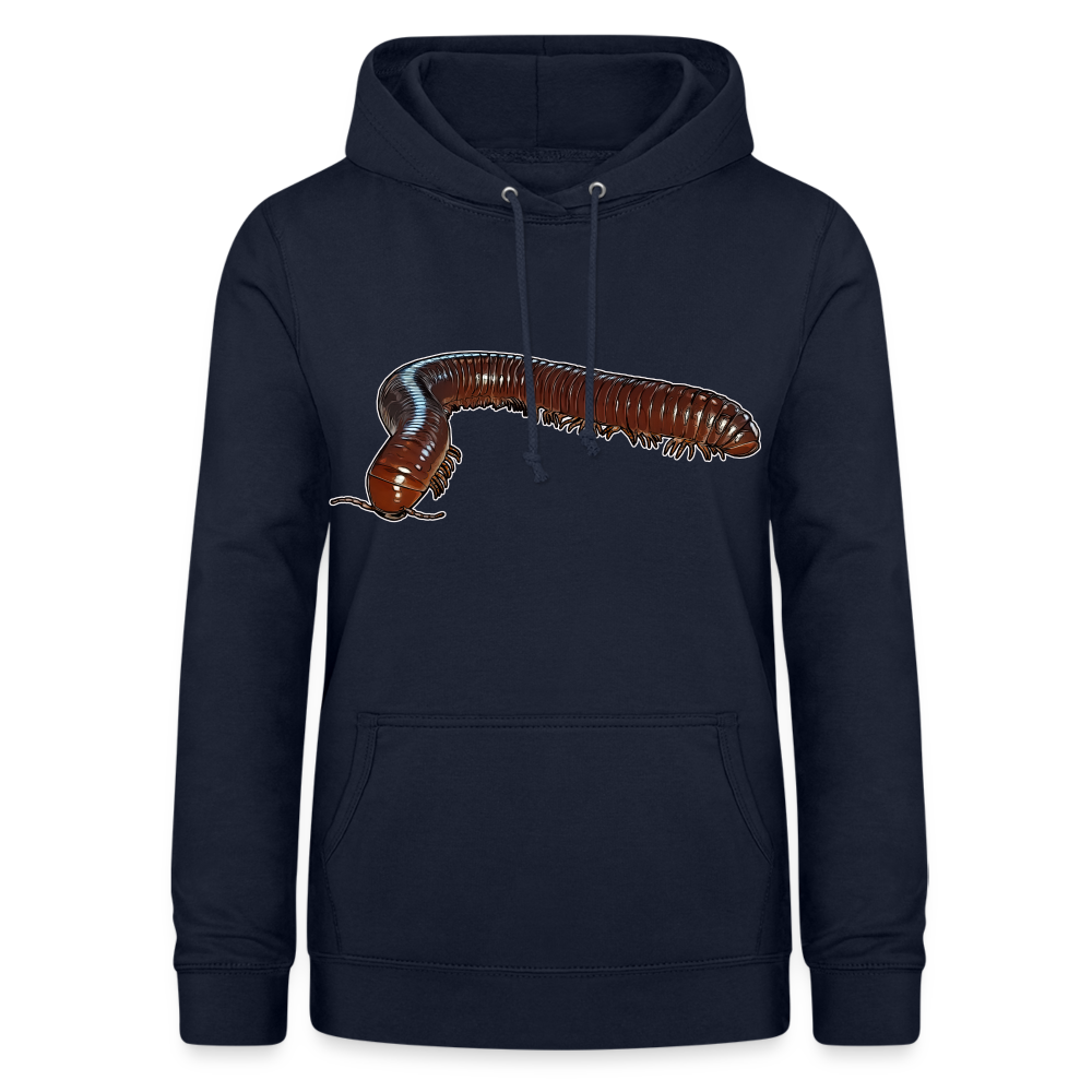 Frauen Freizeit-Hoodie Ophistreptus guineensis - Navy