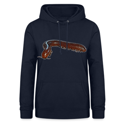 Frauen Freizeit-Hoodie Ophistreptus guineensis - Navy