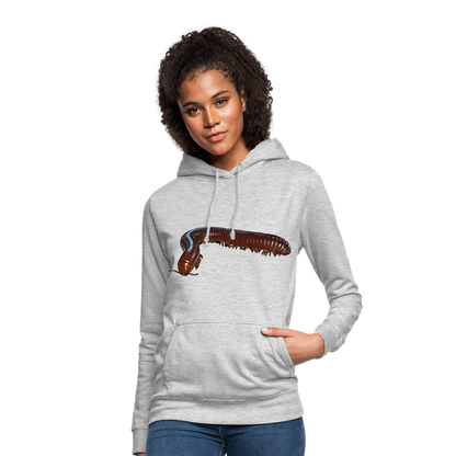 Frauen Freizeit-Hoodie Ophistreptus guineensis - Hellgrau meliert