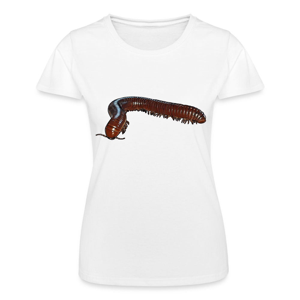 Frauen Fruit of the Loom T-Shirt Ophistreptus guineensis - weiß