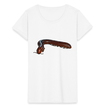 Frauen Fruit of the Loom T-Shirt Ophistreptus guineensis - weiß