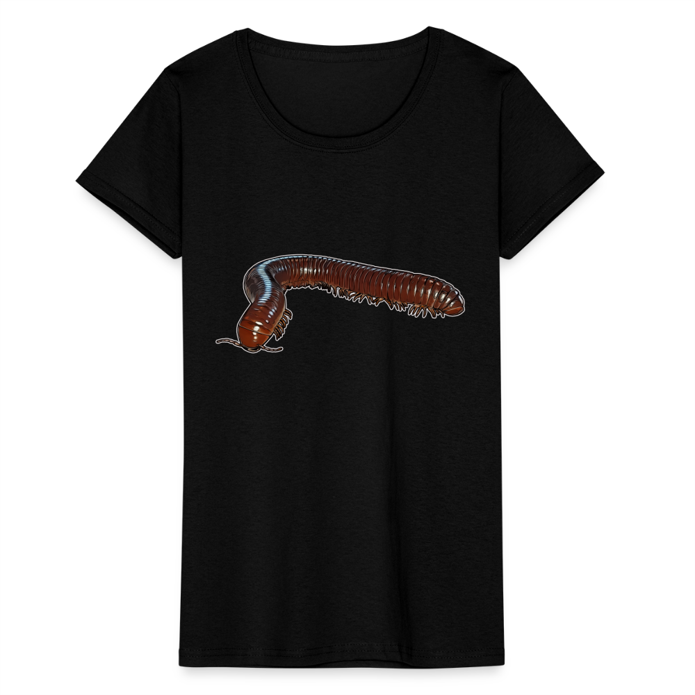 Frauen Fruit of the Loom T-Shirt Ophistreptus guineensis - Schwarz