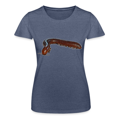 Frauen Fruit of the Loom T-Shirt Ophistreptus guineensis - Navy meliert