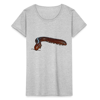 Frauen Fruit of the Loom T-Shirt Ophistreptus guineensis - Grau meliert