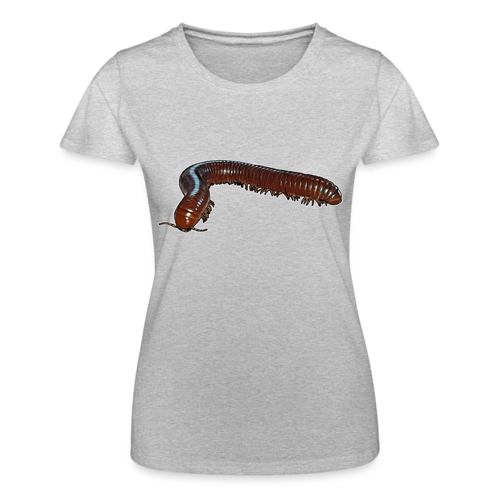 Frauen Fruit of the Loom T-Shirt Ophistreptus guineensis - Grau meliert