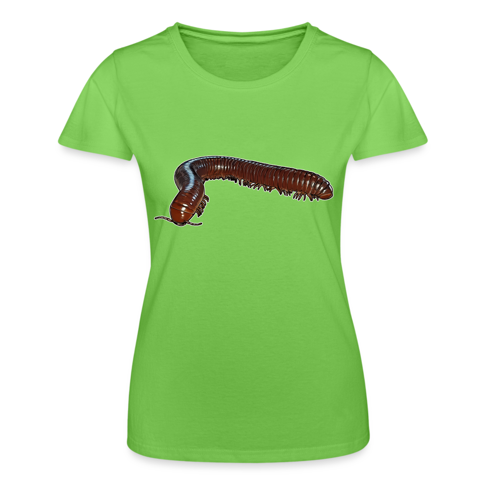 Frauen Fruit of the Loom T-Shirt Ophistreptus guineensis - Hellgrün