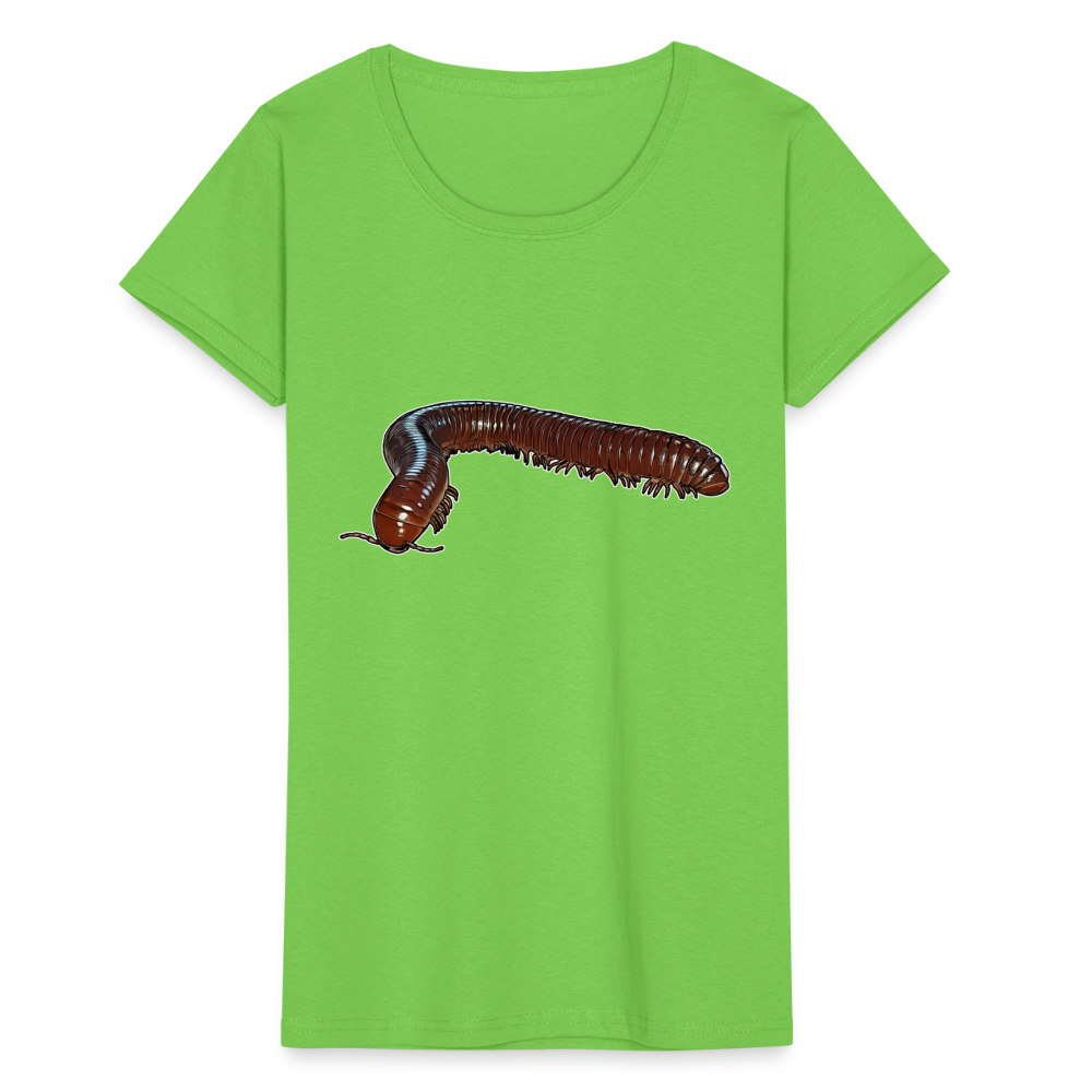 Frauen Fruit of the Loom T-Shirt Ophistreptus guineensis - Hellgrün