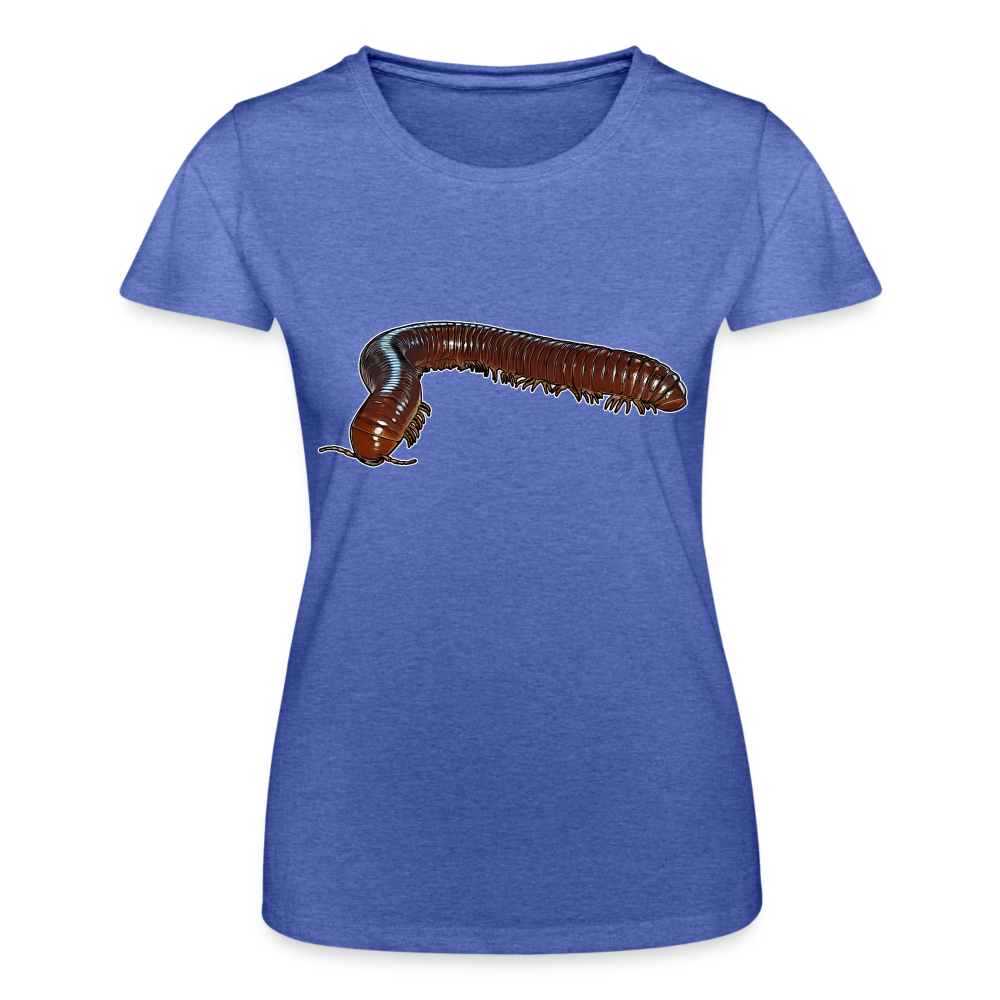 Frauen Fruit of the Loom T-Shirt Ophistreptus guineensis - Blau meliert