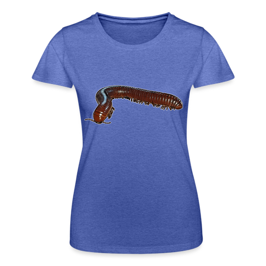 Frauen Fruit of the Loom T-Shirt Ophistreptus guineensis - Blau meliert