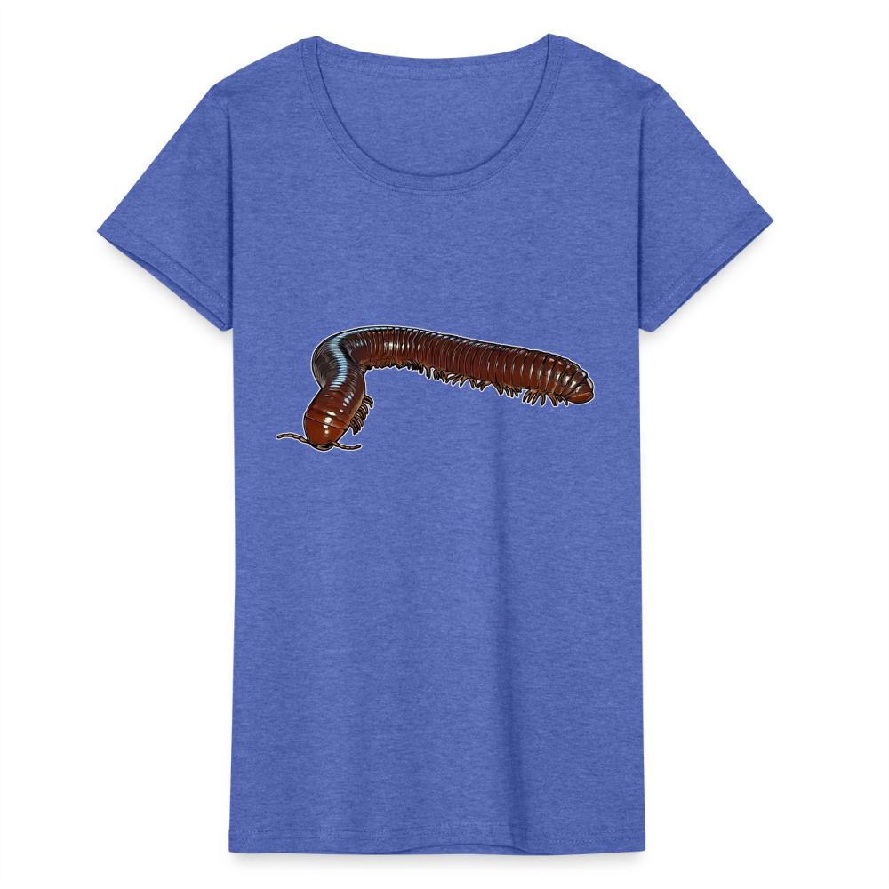 Frauen Fruit of the Loom T-Shirt Ophistreptus guineensis - Blau meliert