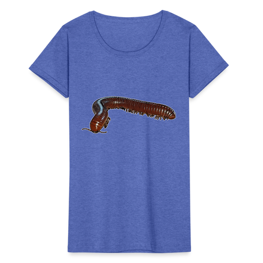 Frauen Fruit of the Loom T-Shirt Ophistreptus guineensis - Blau meliert