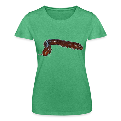 Frauen Fruit of the Loom T-Shirt Ophistreptus guineensis - Grün meliert