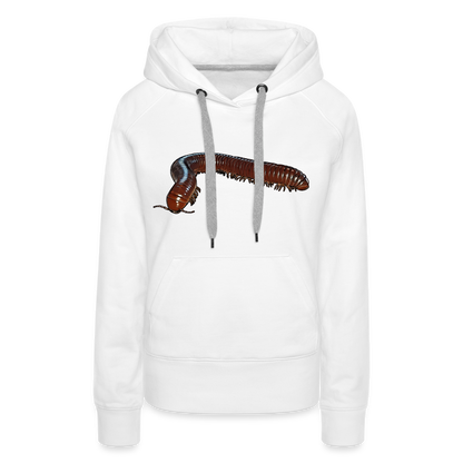 Frauen Hoodie Ophistreptus guineensis - weiß