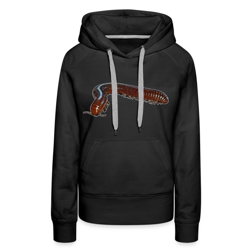 Frauen Hoodie Ophistreptus guineensis - Schwarz