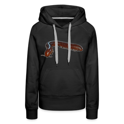Frauen Hoodie Ophistreptus guineensis - Schwarz