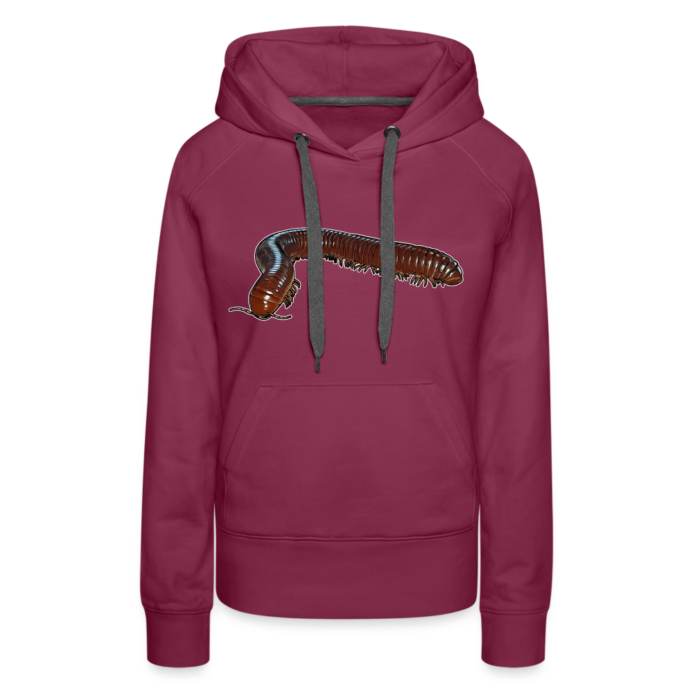 Frauen Hoodie Ophistreptus guineensis - Bordeaux