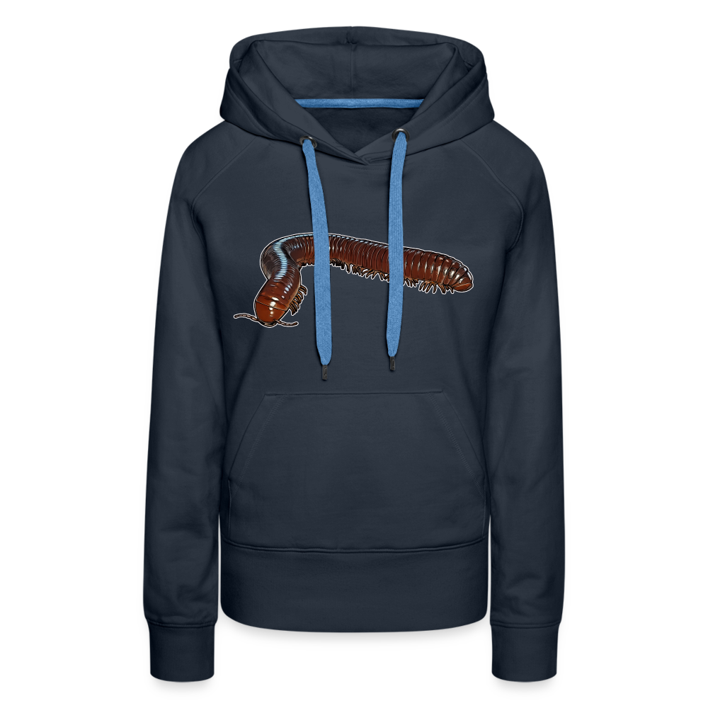 Frauen Hoodie Ophistreptus guineensis - Navy