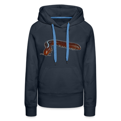 Frauen Hoodie Ophistreptus guineensis - Navy