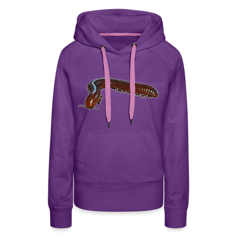 Frauen Hoodie Ophistreptus guineensis - Purple