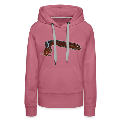 Frauen Hoodie Ophistreptus guineensis - Malve