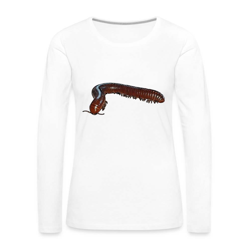 Frauen Longsleeve Ophistreptus guineensis - weiß