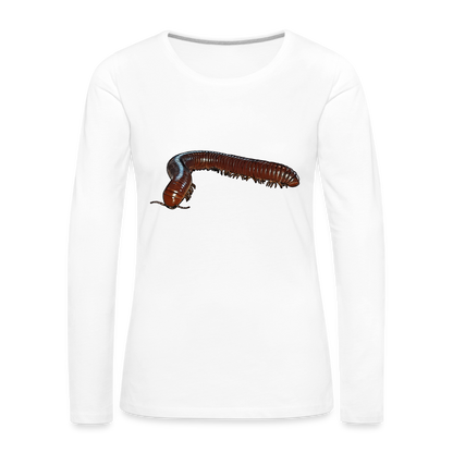 Frauen Longsleeve Ophistreptus guineensis - weiß