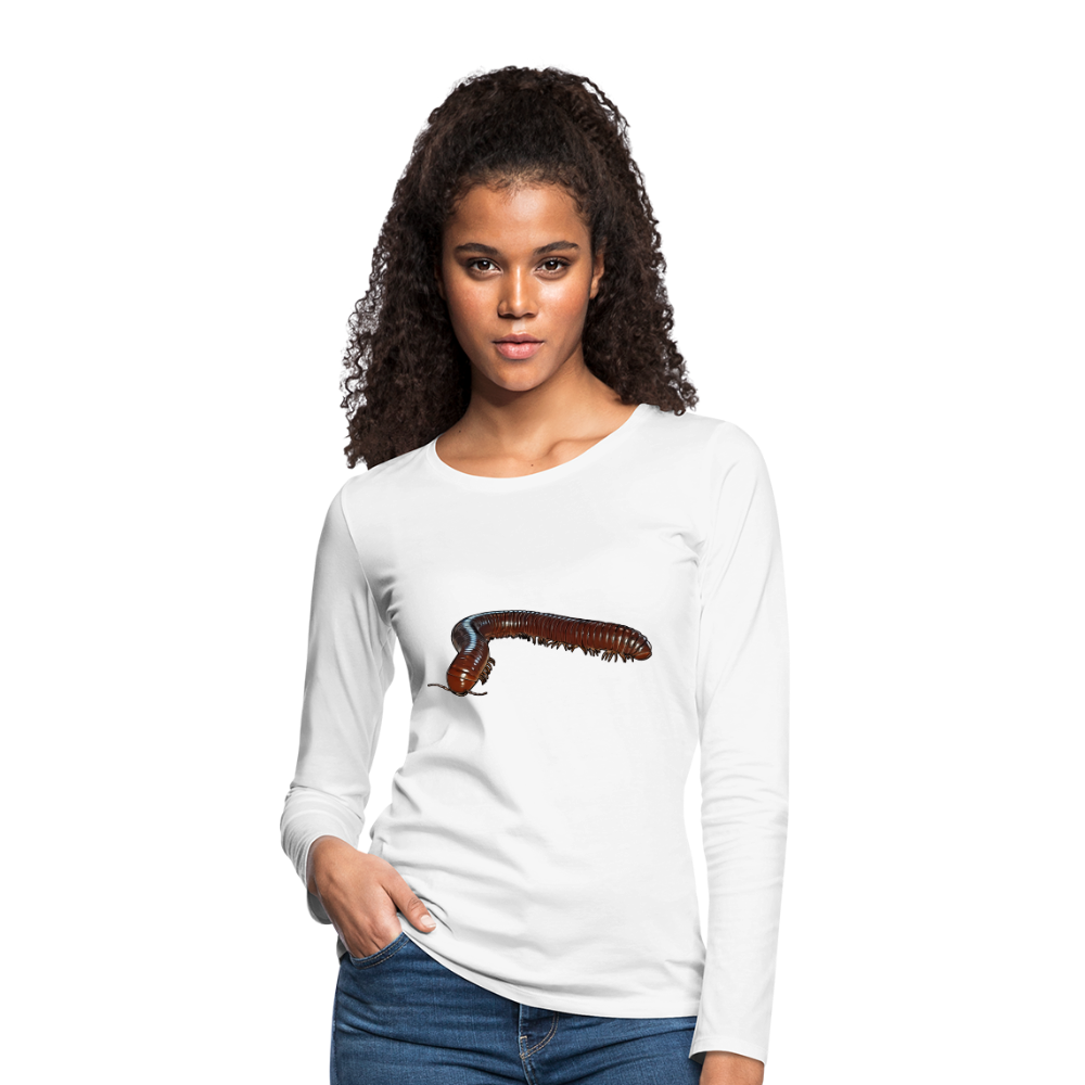 Frauen Longsleeve Ophistreptus guineensis - weiß
