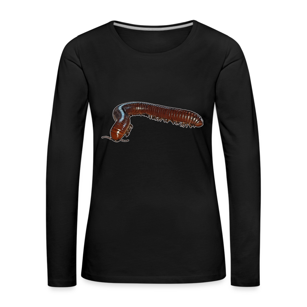Frauen Longsleeve Ophistreptus guineensis - Schwarz