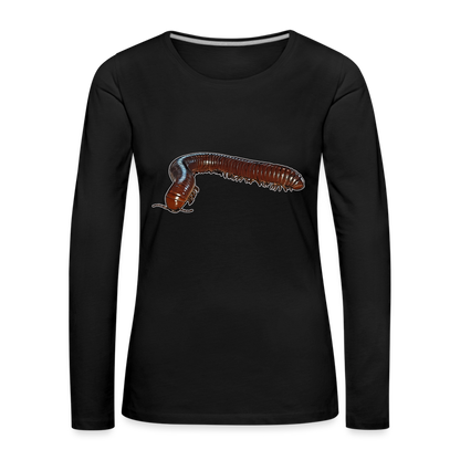 Frauen Longsleeve Ophistreptus guineensis - Schwarz