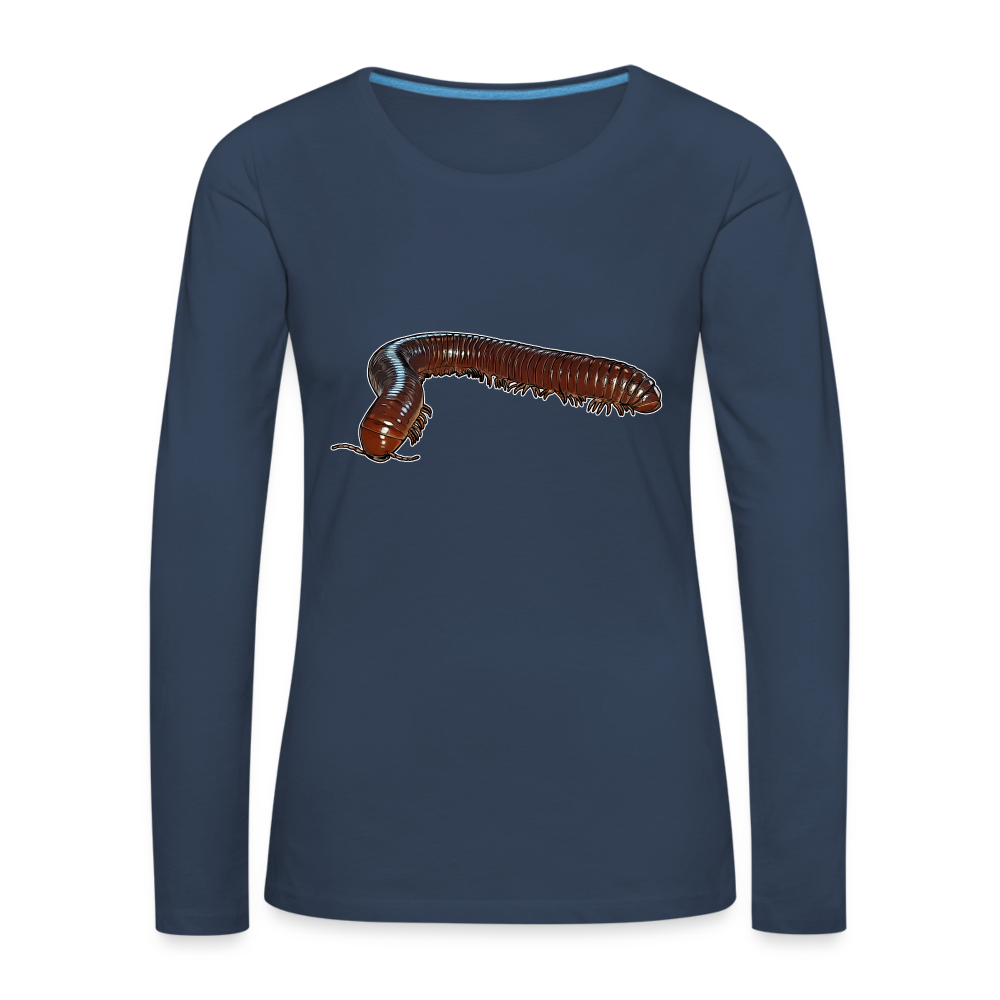 Frauen Longsleeve Ophistreptus guineensis - Navy