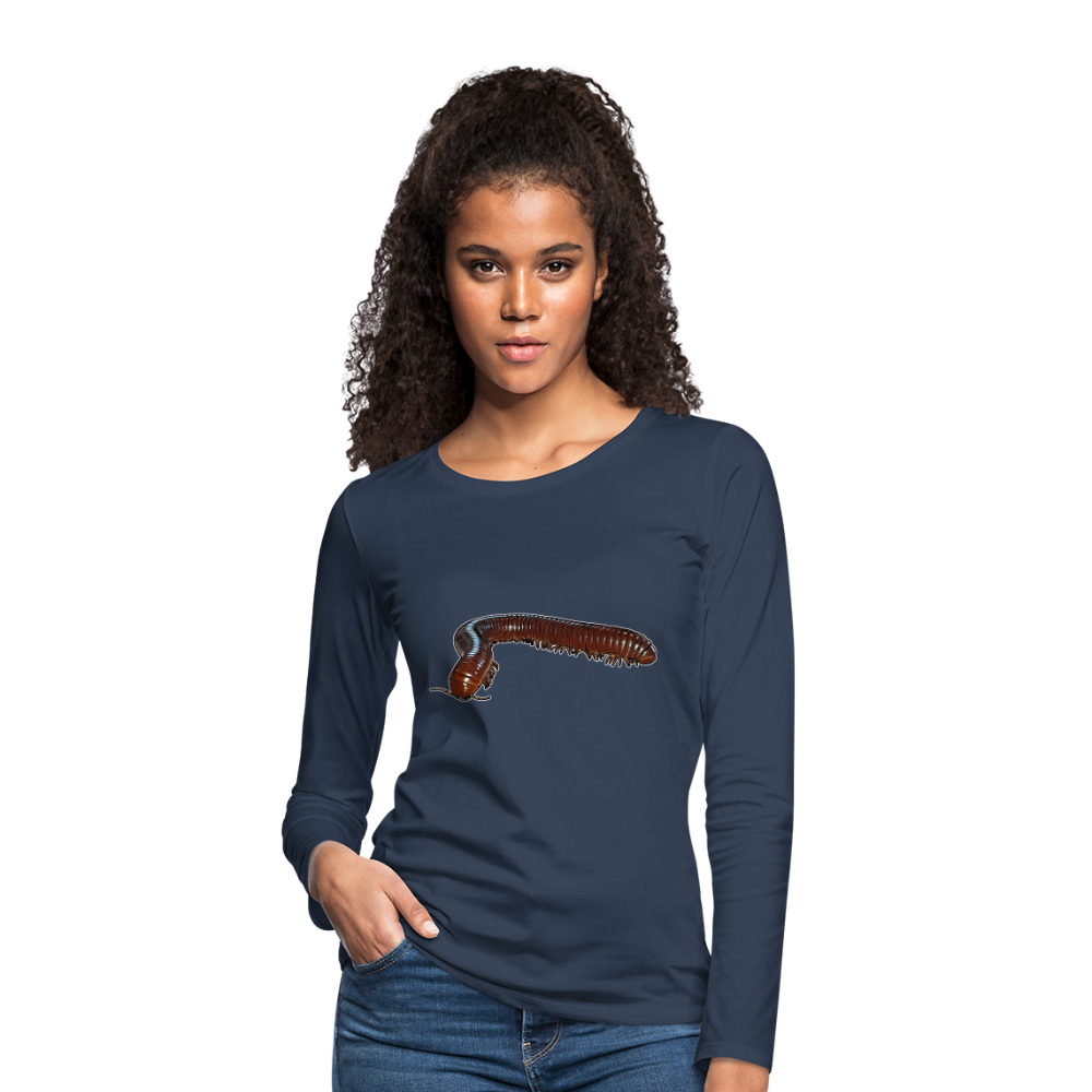 Frauen Longsleeve Ophistreptus guineensis - Navy