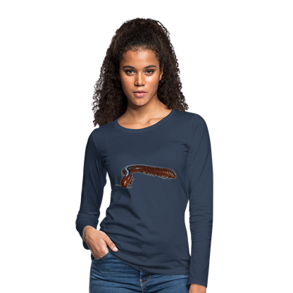 Frauen Longsleeve Ophistreptus guineensis - Navy