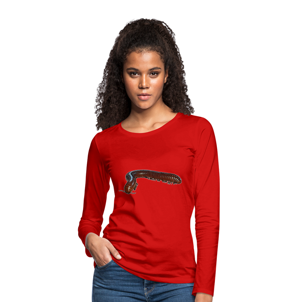 Frauen Longsleeve Ophistreptus guineensis - Rot