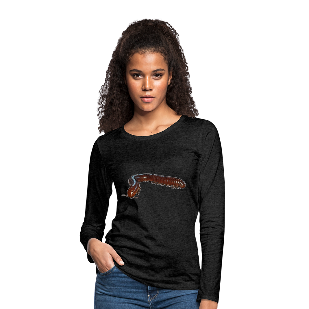 Frauen Longsleeve Ophistreptus guineensis - Anthrazit