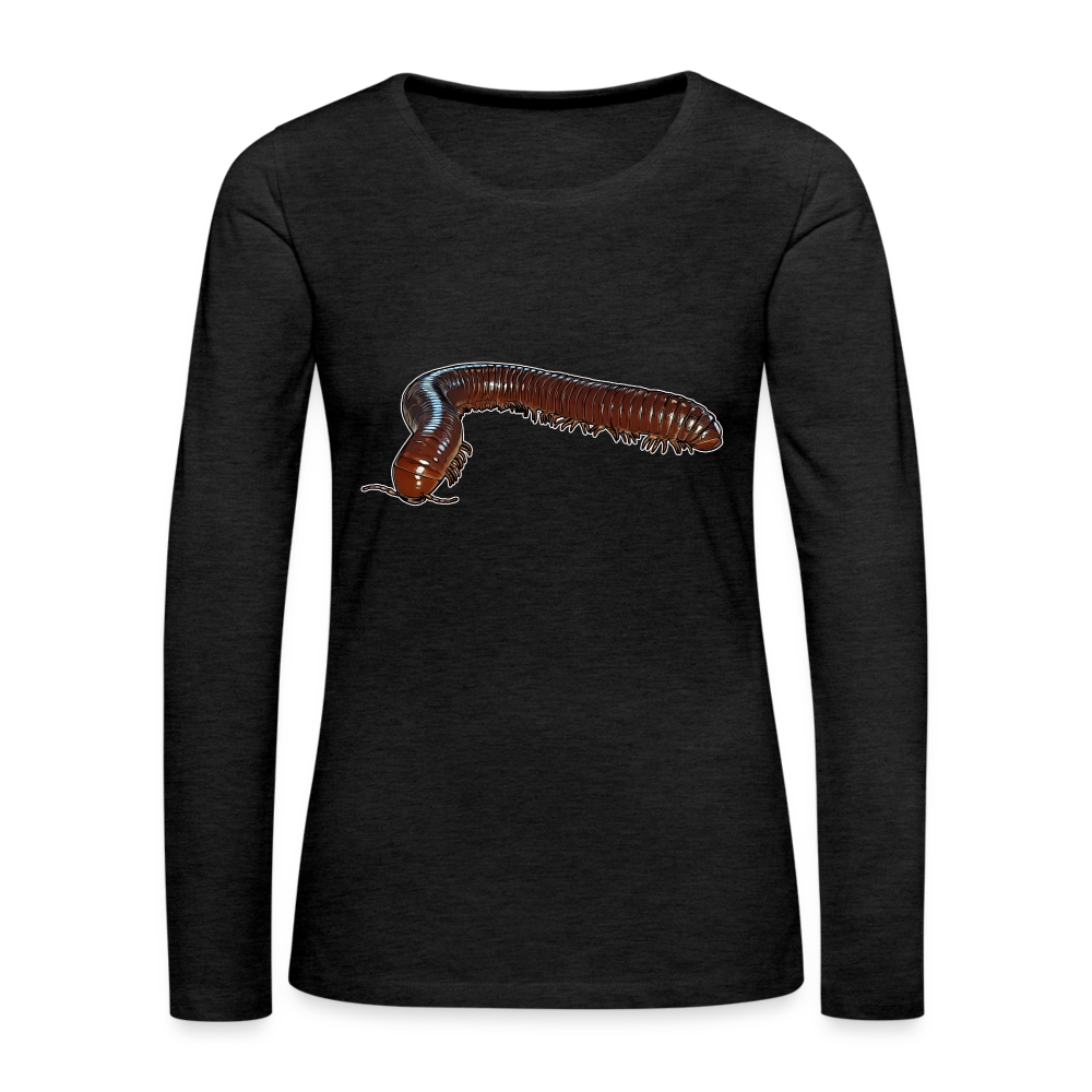 Frauen Longsleeve Ophistreptus guineensis - Anthrazit
