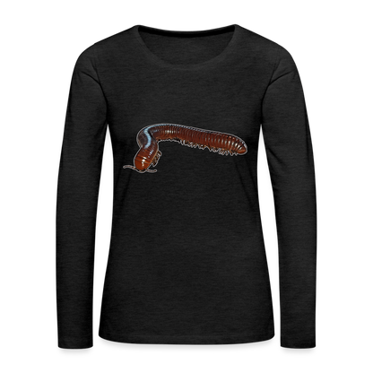 Frauen Longsleeve Ophistreptus guineensis - Anthrazit