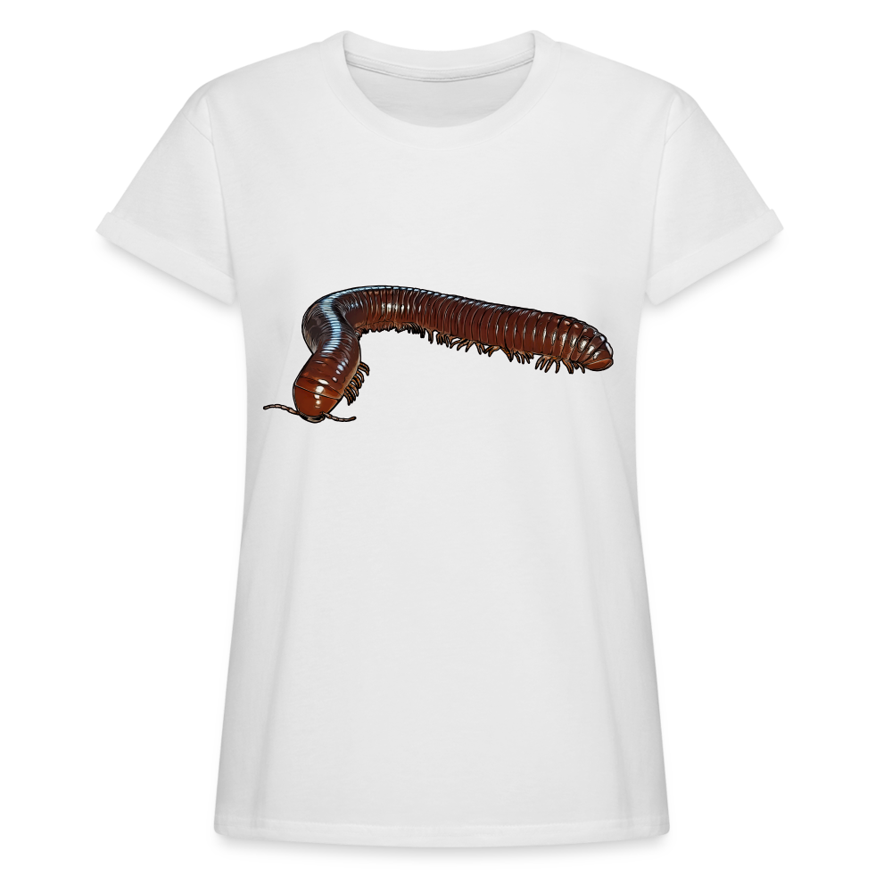 Frauen Oversized T-Shirt Ophistreptus guineensis - weiß