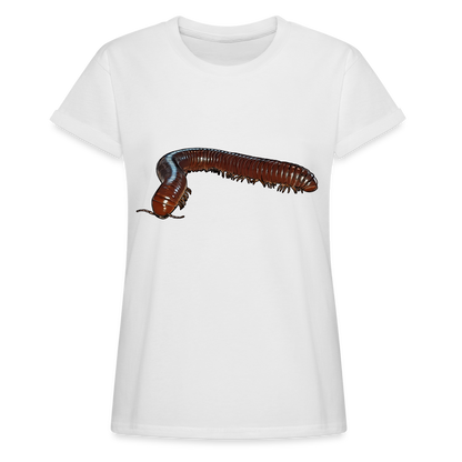 Frauen Oversized T-Shirt Ophistreptus guineensis - weiß
