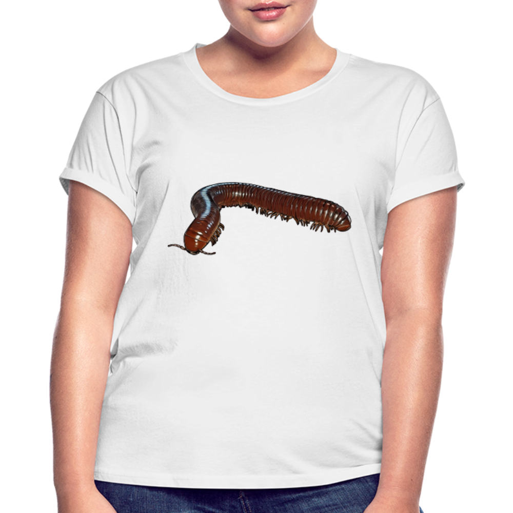 Frauen Oversized T-Shirt Ophistreptus guineensis - weiß