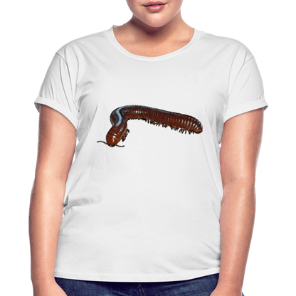 Frauen Oversized T-Shirt Ophistreptus guineensis - weiß