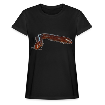 Frauen Oversized T-Shirt Ophistreptus guineensis - Schwarz