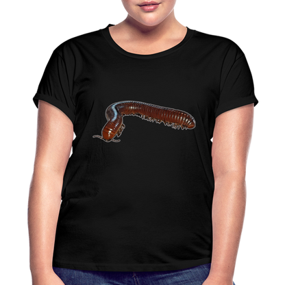 Frauen Oversized T-Shirt Ophistreptus guineensis - Schwarz