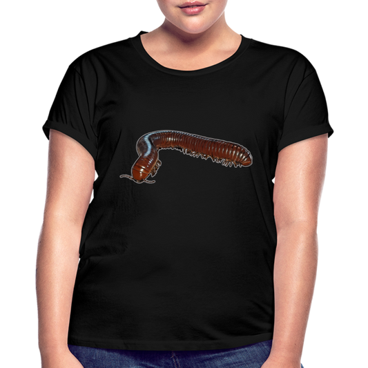 Frauen Oversized T-Shirt Ophistreptus guineensis - Schwarz