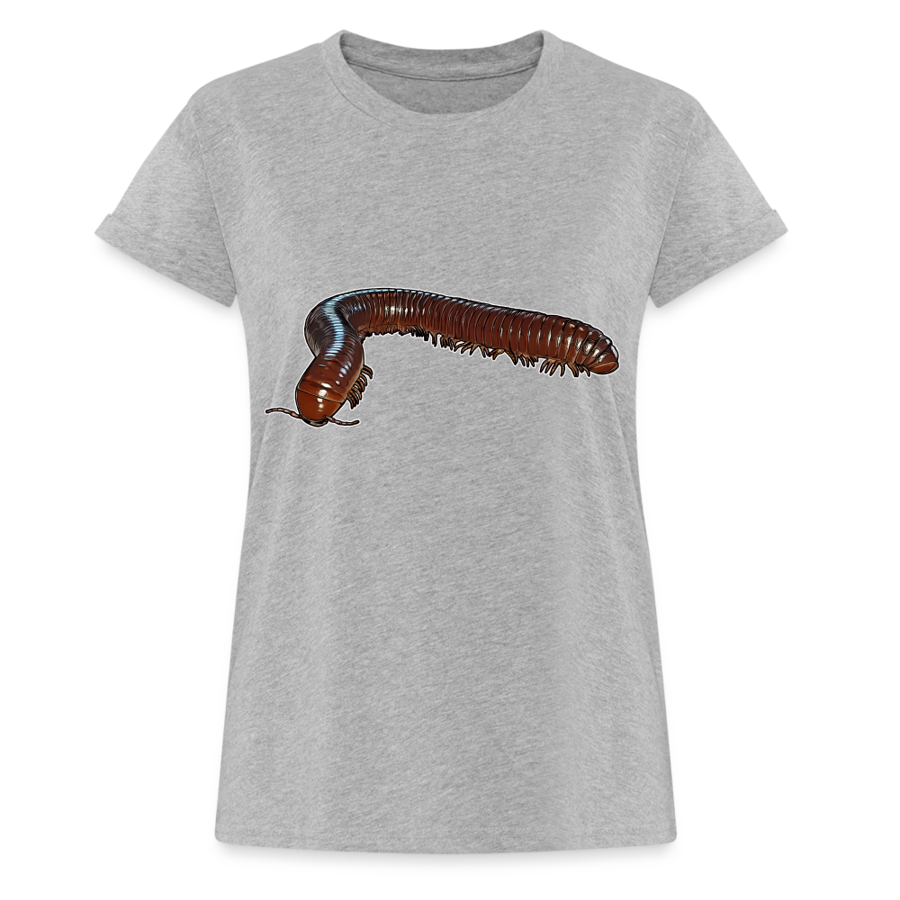 Frauen Oversized T-Shirt Ophistreptus guineensis - Grau meliert