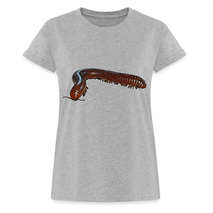 Frauen Oversized T-Shirt Ophistreptus guineensis - Grau meliert