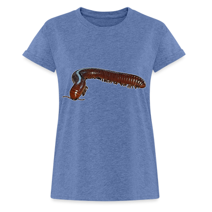 Frauen Oversized T-Shirt Ophistreptus guineensis - Denim meliert