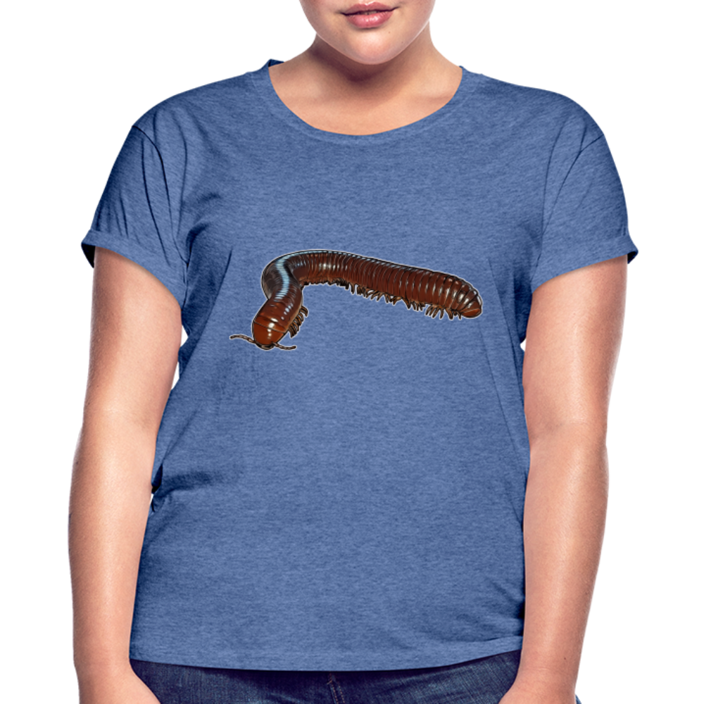 Frauen Oversized T-Shirt Ophistreptus guineensis - Denim meliert