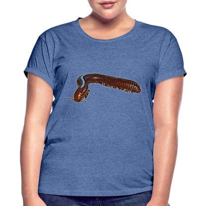 Frauen Oversized T-Shirt Ophistreptus guineensis - Denim meliert