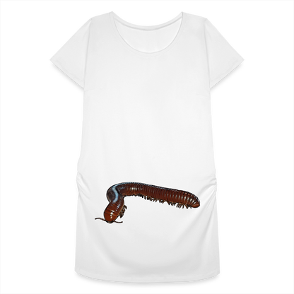 Frauen Schwangerschafts-T-Shirt Ophistreptus guineensis - weiß